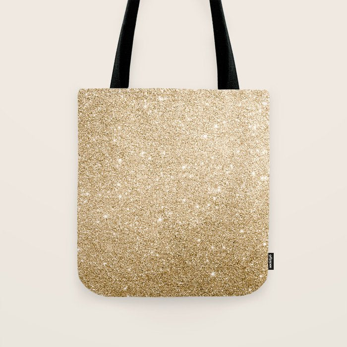 Modern abstract elegant chic gold glitter Tote Bag Gallery Image 1