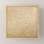 Modern abstract elegant chic gold glitter Mini Art Print Gallery Image 1