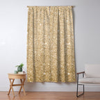 Modern abstract elegant chic gold glitter Window Curtain Gallery Image 5