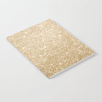 Modern abstract elegant chic gold glitter Notebook Gallery Image 2