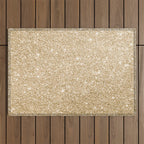Modern abstract elegant chic gold glitter Outdoor Rug Gallery Image 1