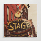 Nashville Broadway Neon Sign Photography Wood Wall Art Gallery Image 1