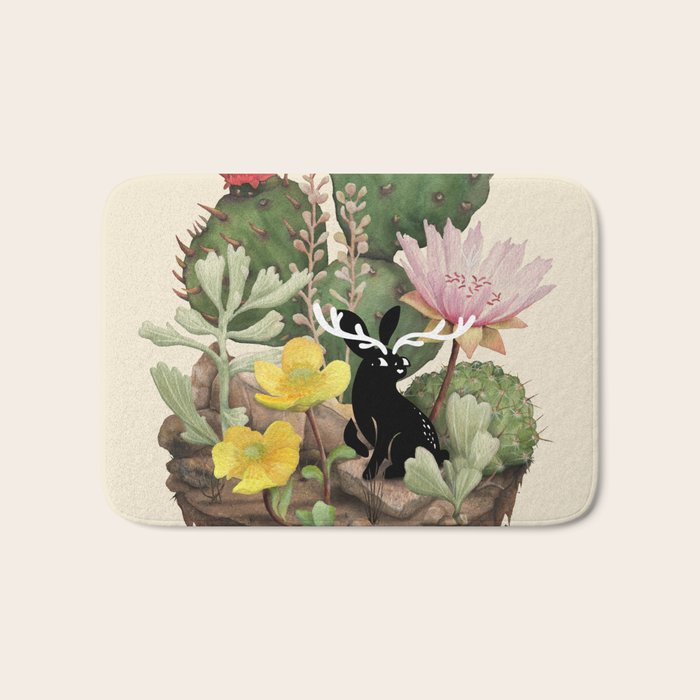 Tiny Jackalope Bath Mat Gallery Image 1
