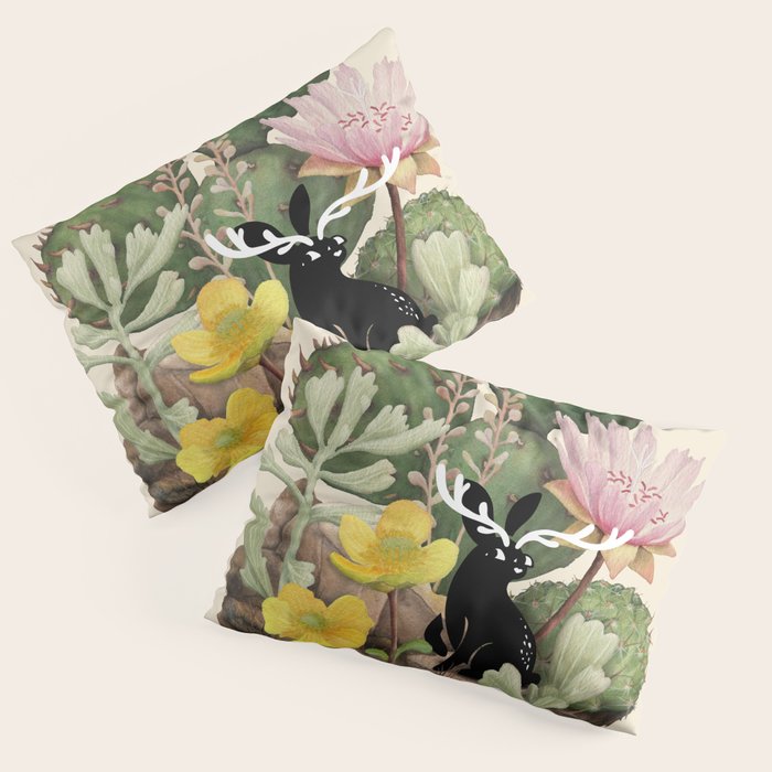 Tiny Jackalope Pillow Sham Gallery Image 1