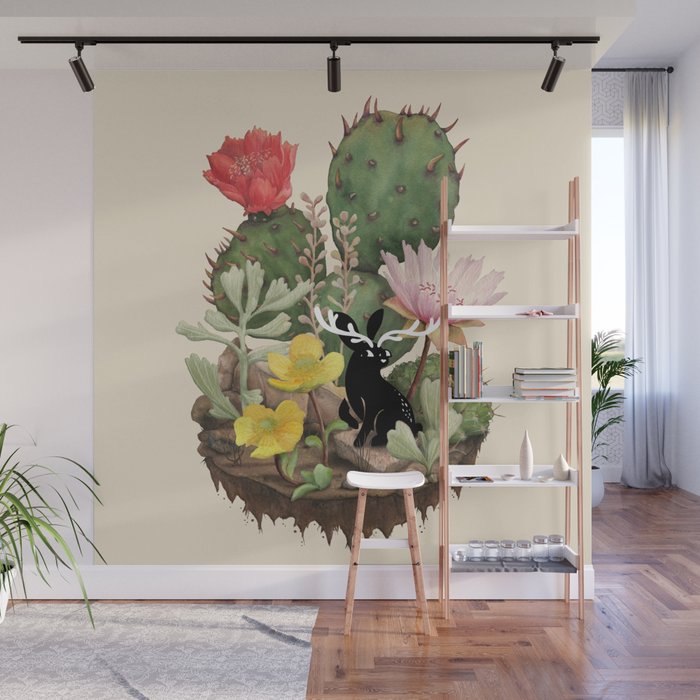 Tiny Jackalope Wall Mural Gallery Image 1