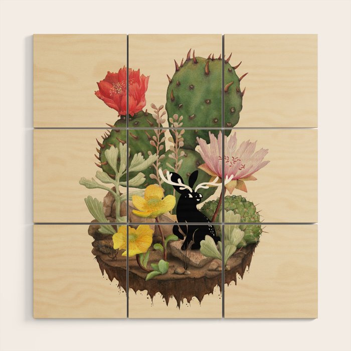 Tiny Jackalope Wood Wall Art Gallery Image 1