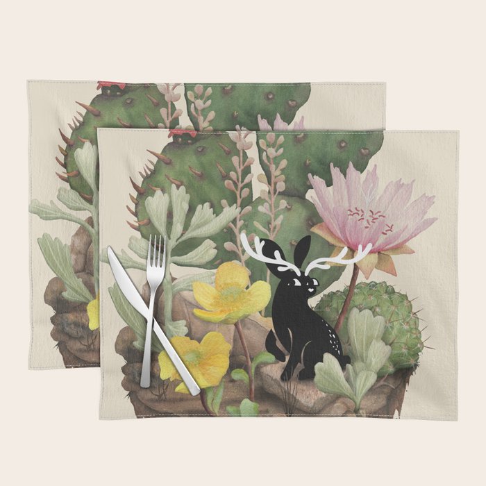 Tiny Jackalope Placemat Gallery Image 1