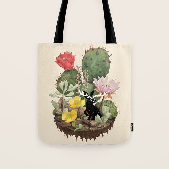 Tiny Jackalope Tote Bag Gallery Image 1
