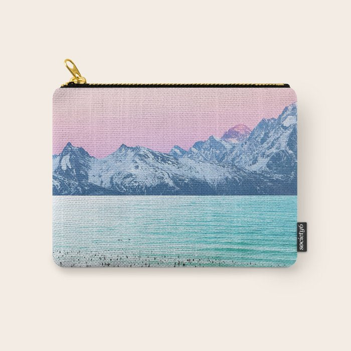 The Island, Pastel Tropical Beach, Travel Nature Landscape, Surrealism Photography Summer Carry All Pouch Gallery Image 1