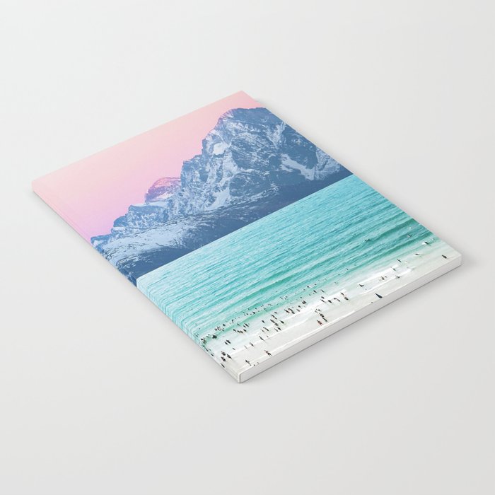 The Island, Pastel Tropical Beach, Travel Nature Landscape, Surrealism Photography Summer Notebook Gallery Image 1