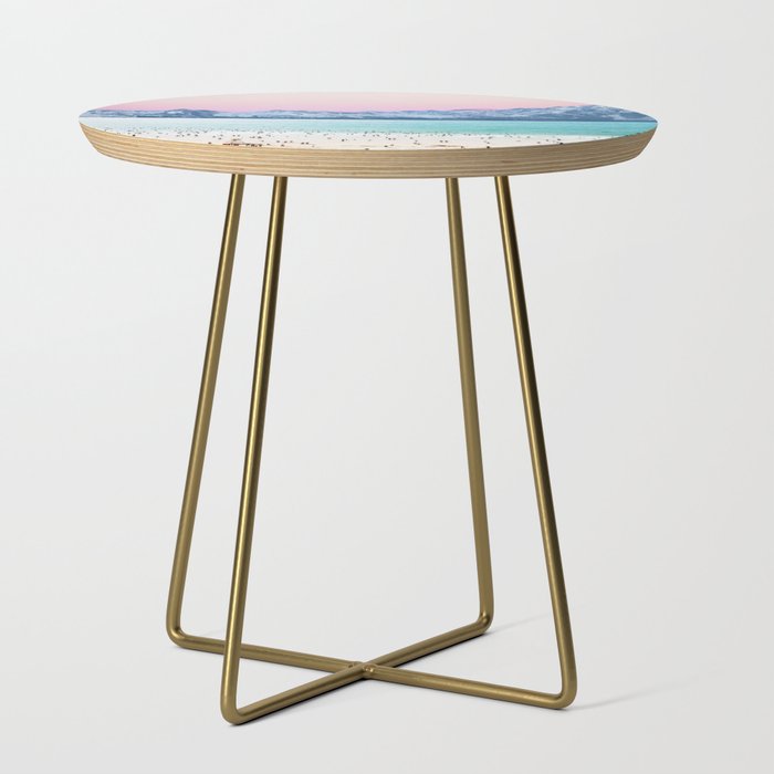 The Island, Pastel Tropical Beach, Travel Nature Landscape, Surrealism Photography Summer Side Table Gallery Image 1