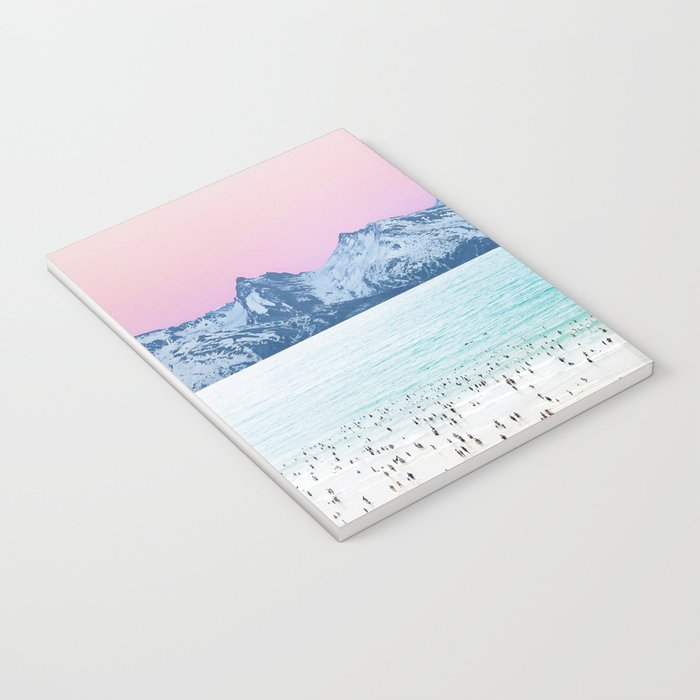 The Island, Pastel Tropical Beach, Travel Nature Landscape, Surrealism Photography Summer Notebook Gallery Image 3