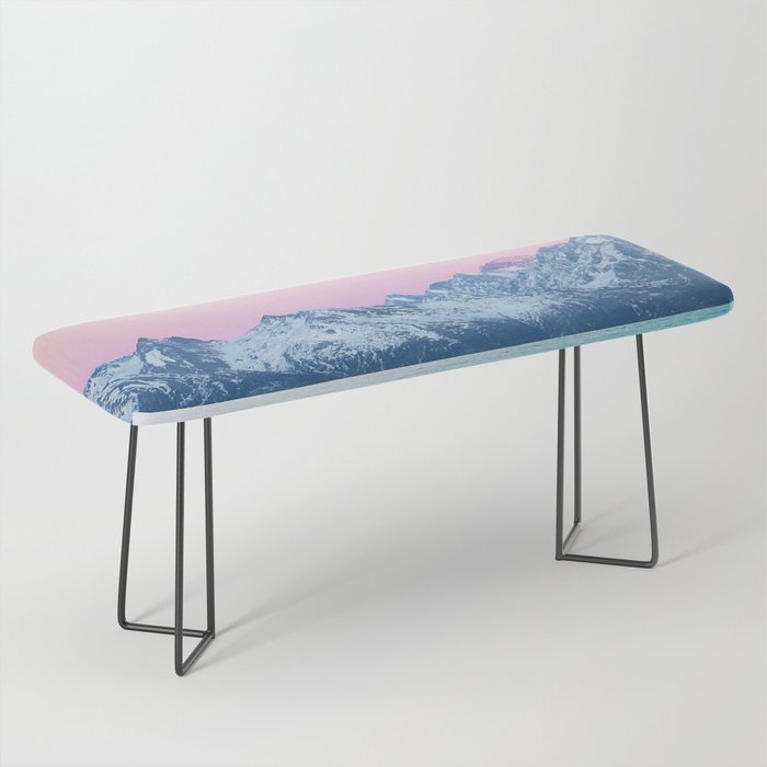 The Island, Pastel Tropical Beach, Travel Nature Landscape, Surrealism Photography Summer Bench Gallery Image 1