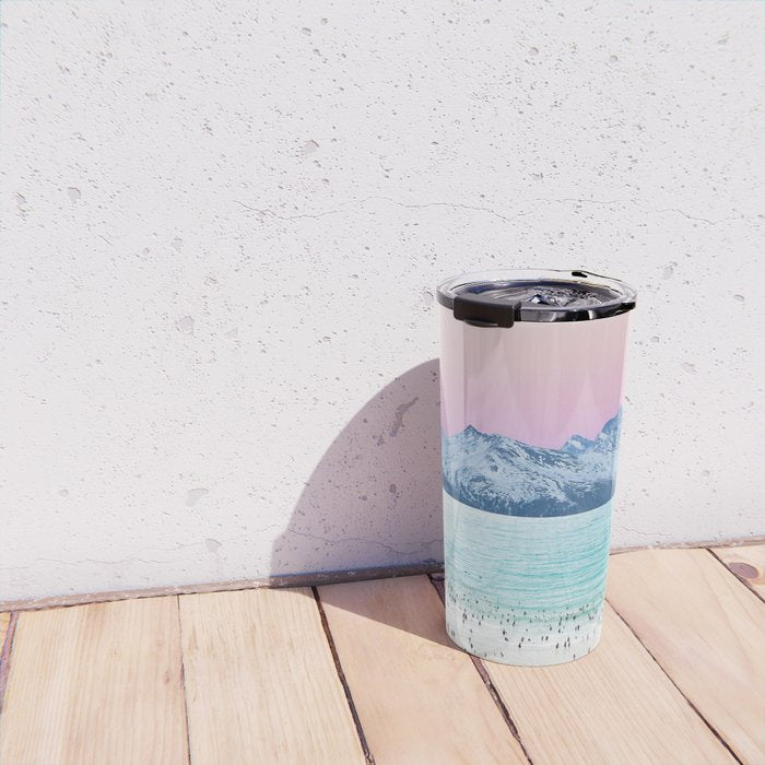 The Island, Pastel Tropical Beach, Travel Nature Landscape, Surrealism Photography Summer Travel Mug Gallery Image 4