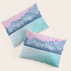The Island, Pastel Tropical Beach, Travel Nature Landscape, Surrealism Photography Summer Pillow Sham Gallery Image 3
