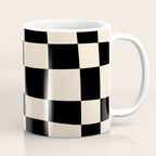 Abstract Checkerboard black Coffee Mug Gallery Image 1