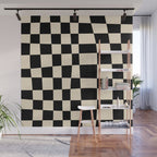 Abstract Checkerboard black Wall Mural Gallery Image 1