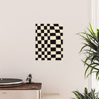 Abstract Checkerboard black Poster Gallery Image 2