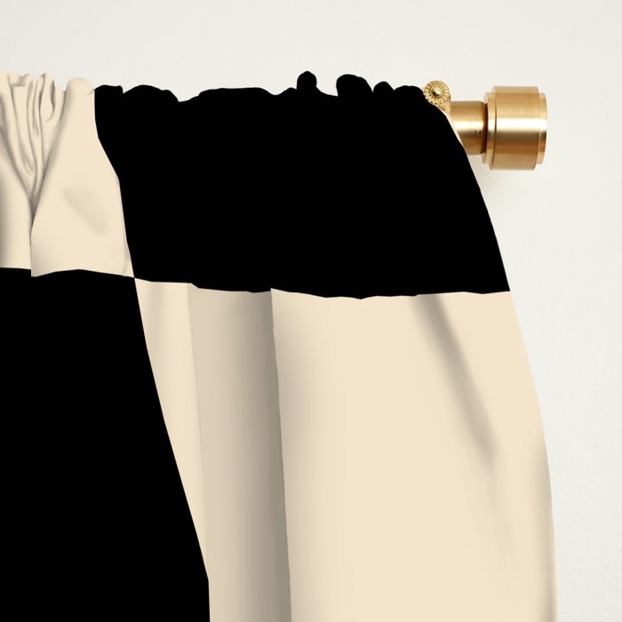 Abstract Checkerboard black Window Curtain Gallery Image 2