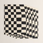 Abstract Checkerboard black Wrapping Paper Gallery Image 3