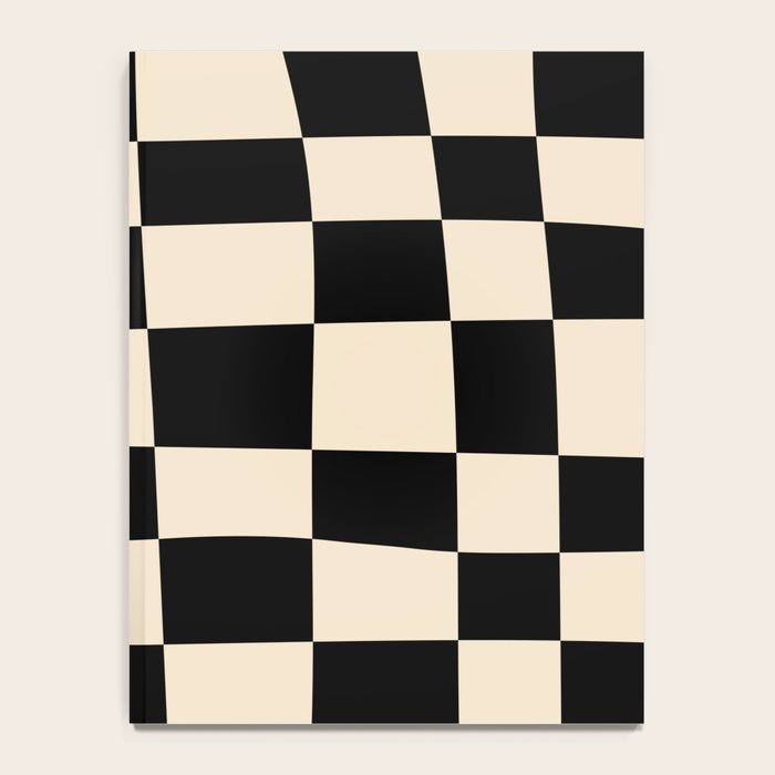 Abstract Checkerboard black Notebook Gallery Image 4
