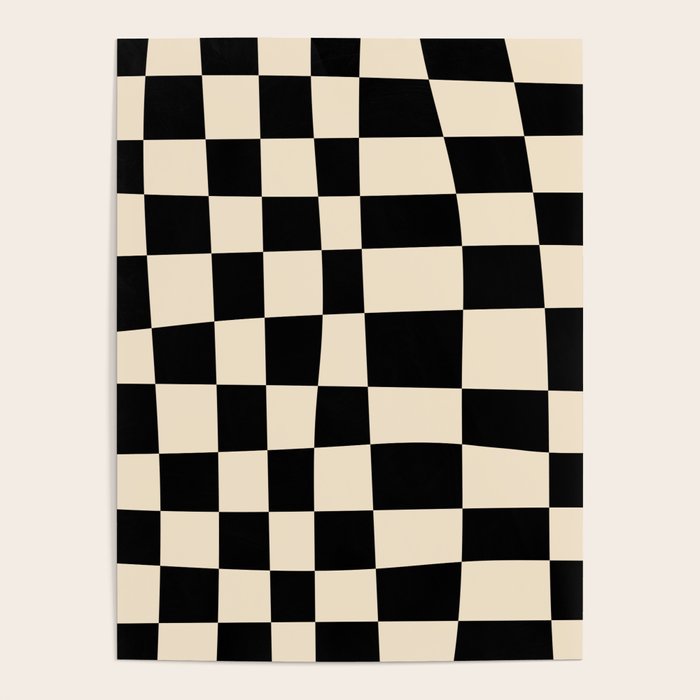 Abstract Checkerboard black Poster Gallery Image 4
