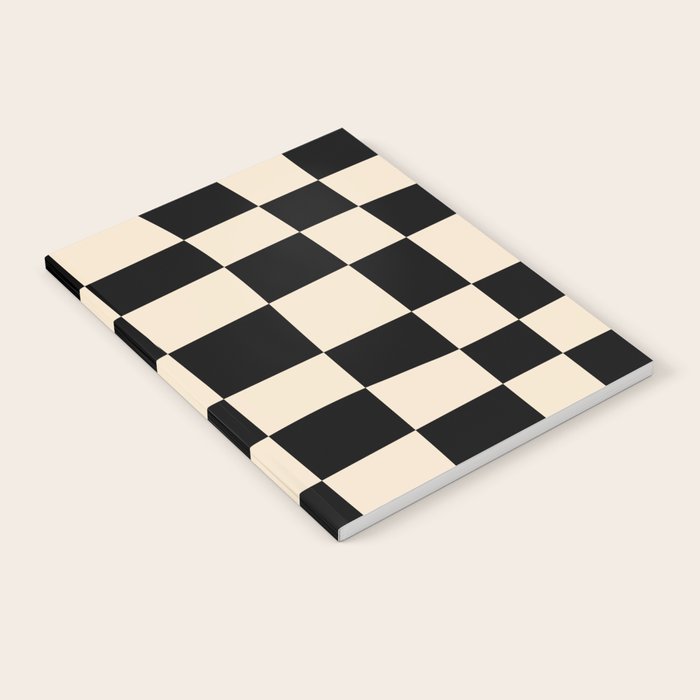 Abstract Checkerboard black Notebook Gallery Image 1