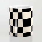 Abstract Checkerboard black Coffee Mug Gallery Image 4