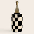 Abstract Checkerboard black Wine Chiller Gallery Image 1