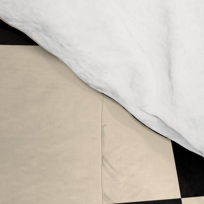 Abstract Checkerboard black Comforter Gallery Image 4