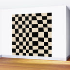 Abstract Checkerboard black Wall Mural Gallery Image 2