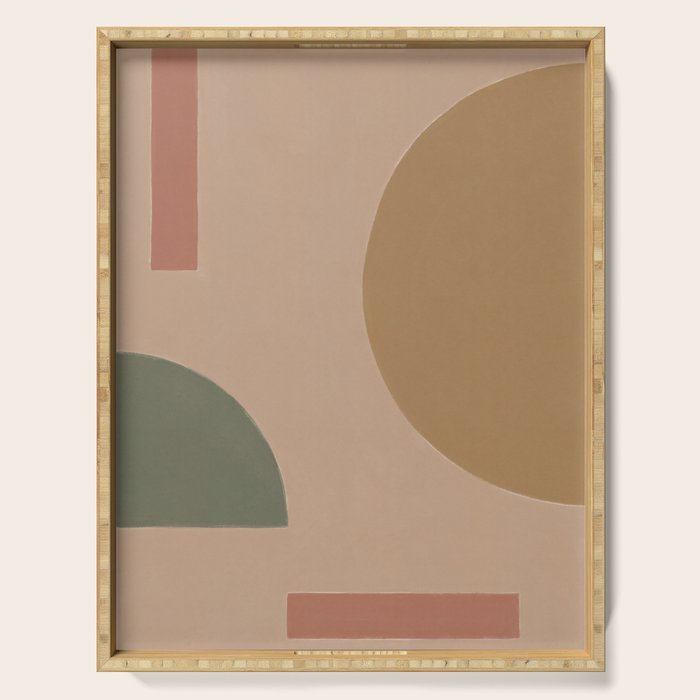 Geometric Shapes #4 Serving Tray Gallery Image 1
