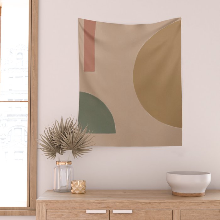 Geometric Shapes #4 Wall Tapestry Gallery Image 2