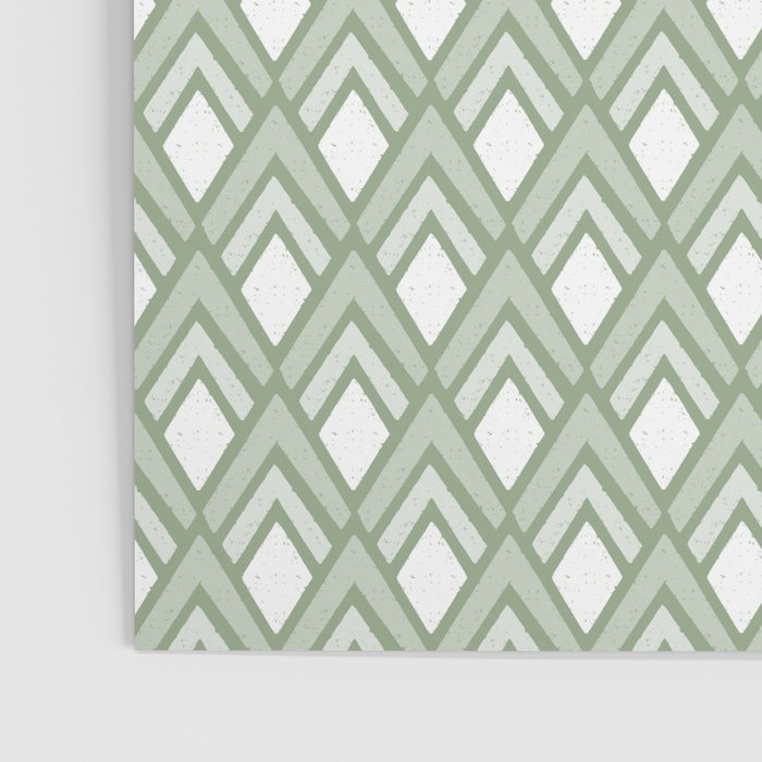 Diamond Arrows . Pistachio Green Poster Gallery Image 3