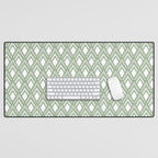 Diamond Arrows . Pistachio Green Desk Mat Gallery Image 1