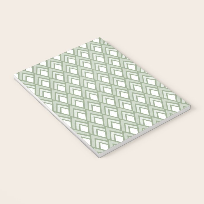 Diamond Arrows . Pistachio Green Notebook Gallery Image 3