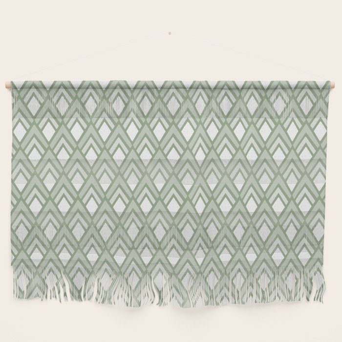 Diamond Arrows . Pistachio Green Wall Hanging Gallery Image 1