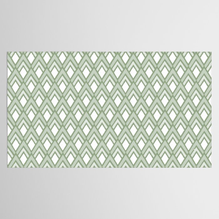 Diamond Arrows . Pistachio Green Tablecloth Gallery Image 2