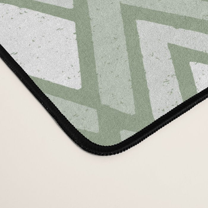 Diamond Arrows . Pistachio Green Desk Mat Gallery Image 4