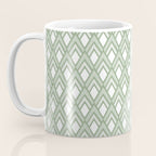Diamond Arrows . Pistachio Green Coffee Mug Gallery Image 3