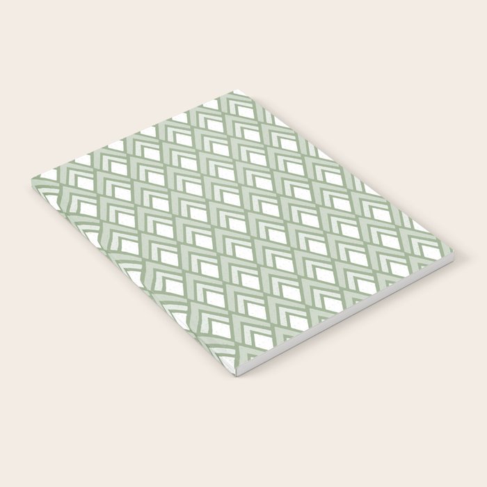 Diamond Arrows . Pistachio Green Notebook Gallery Image 2