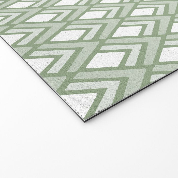 Diamond Arrows . Pistachio Green Welcome Mat Gallery Image 2