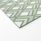 Diamond Arrows . Pistachio Green Welcome Mat Gallery Image 2