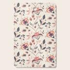 Indian Floral Trail - Ivory Coral Navy Cutting Board Gallery Image 1
