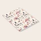 Indian Floral Trail - Ivory Coral Navy Notebook Gallery Image 2
