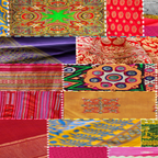Boho Sari Patchwork Quilt Coffee Mug Gallery Image 2