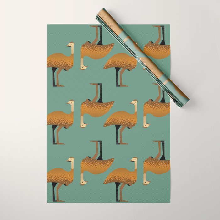Whimsy Emu Wrapping Paper Gallery Image 1