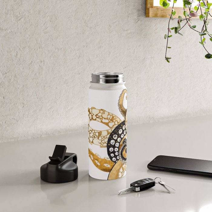 Metallic Octopus Water Bottle Gallery Image 4