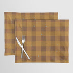 Golden gingham Placemat Gallery Image 1