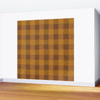 Golden gingham Wall Mural Gallery Image 2